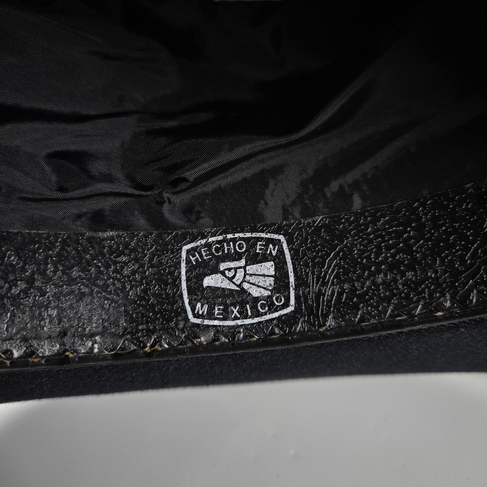 Vintage Pigalle XXXXXXX Sombrero Santo Nino Black Felt Western Hat Size‎ 7 1/4 - Picture 15 of 16